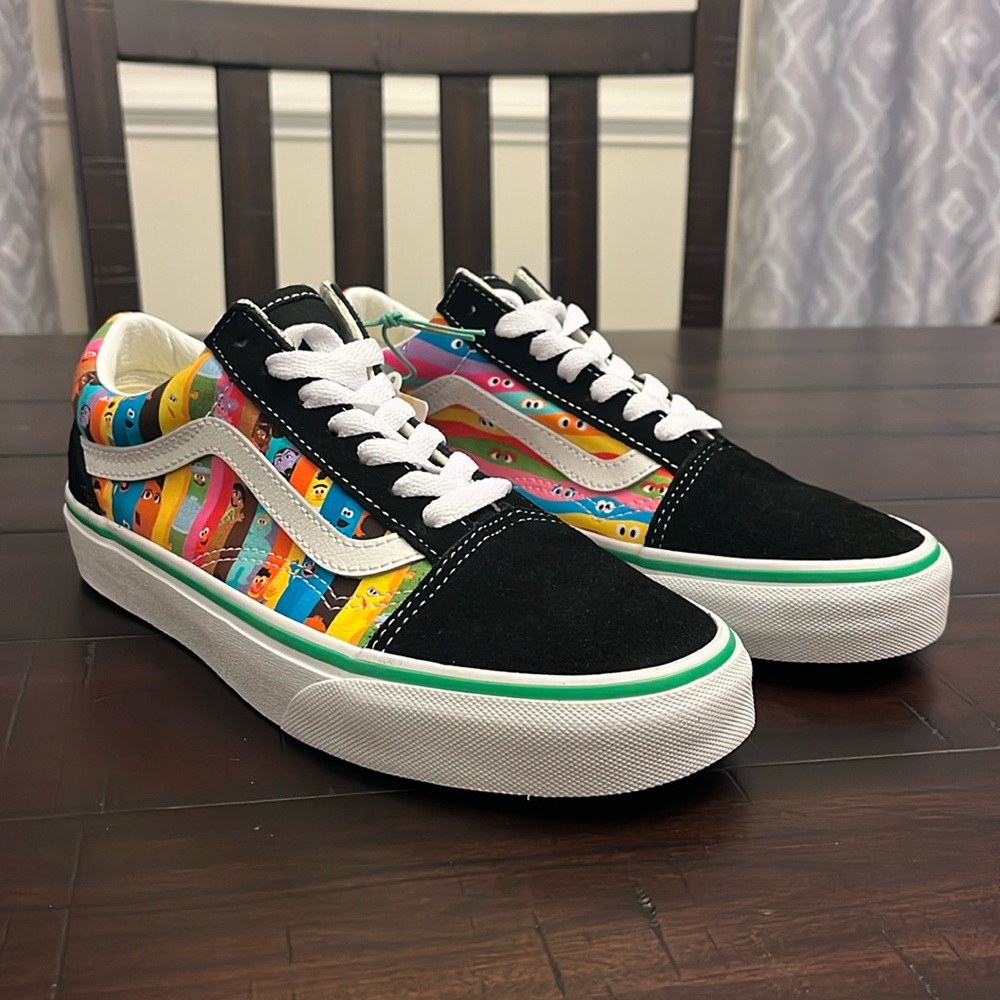 Vans Old Skool X Sesame Street Cookie Monster Bert Shoes Sneakers Women’s 6.5